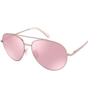 Elie Tahari Rose Gold Aviator Sunglasses